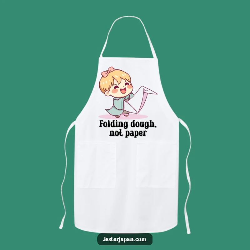 Funny Kawaii Origami Crane Apron: Create with Comical Flair