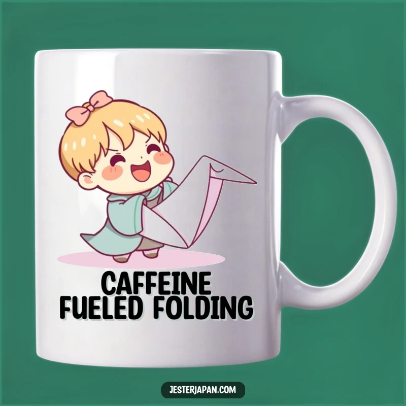 Funny Kawaii Origami Crane Mug: A Hilarious Gift for Ambitious Crafters