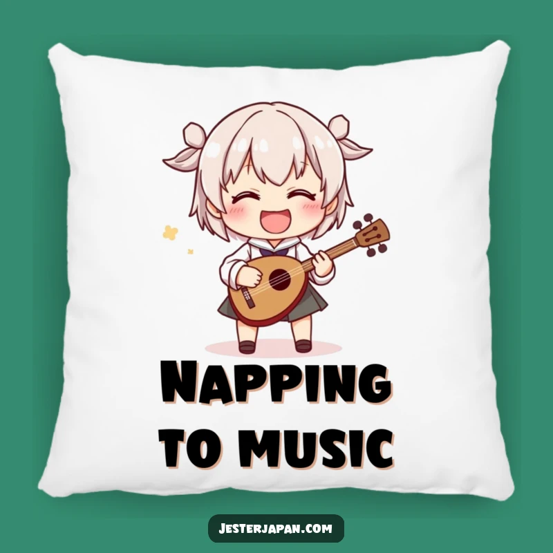 Plush Funny Shamisen Player Pillow: Comfy Support for Melodies