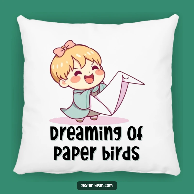 Plush Funny Kawaii Origami Crane Pillow: Comfy Support for Big Projects
