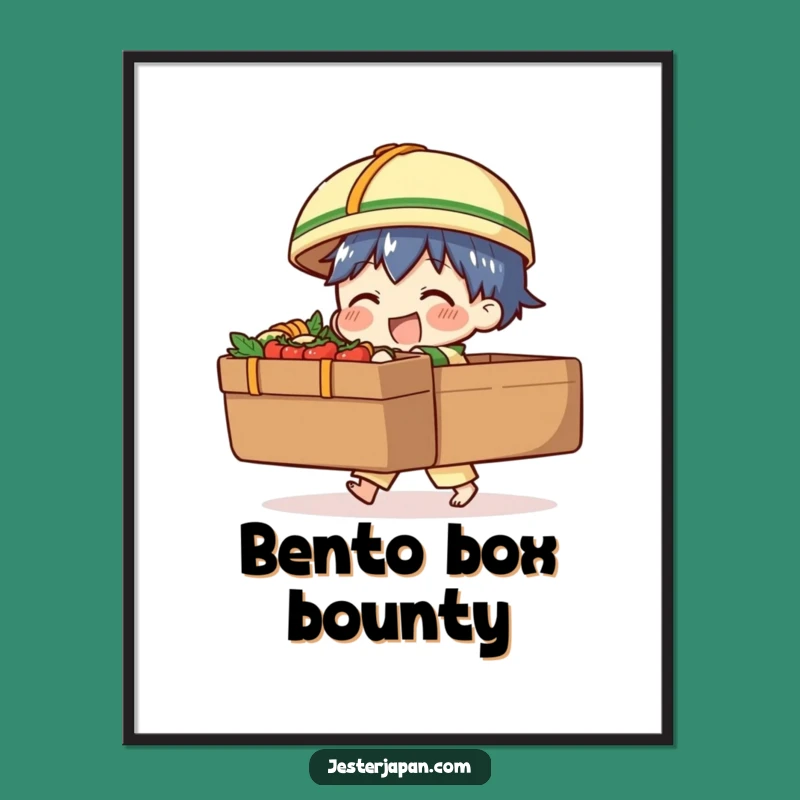 Funny Bento Box Struggle Digital Art: Instant Culinary Decor