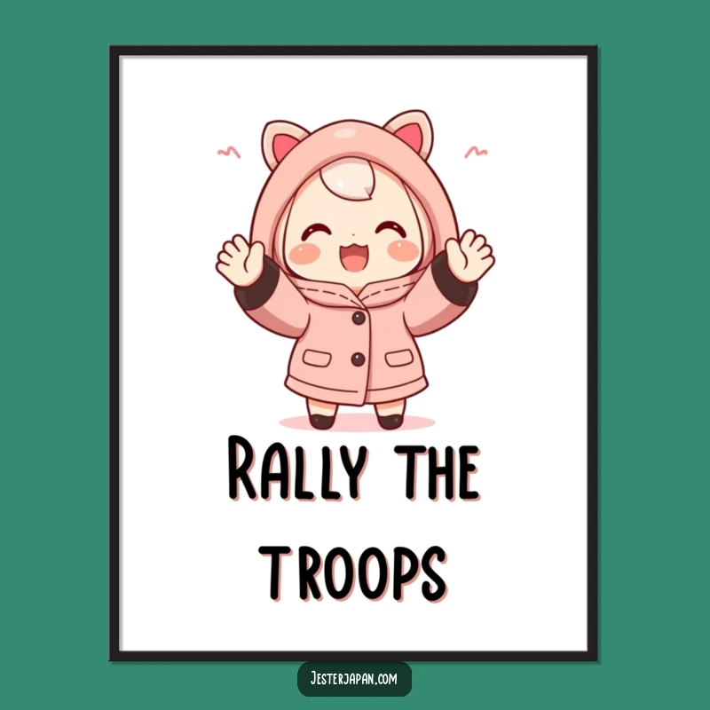 Funny Happi Coat Poster: Energetic Fan Art, a Vibrant and Funny Gift