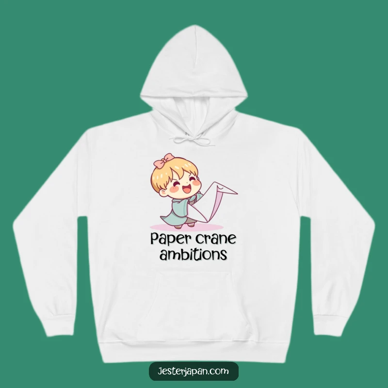 Cozy Funny Kawaii Origami Crane Hoodie: Embrace the Creative Chaos
