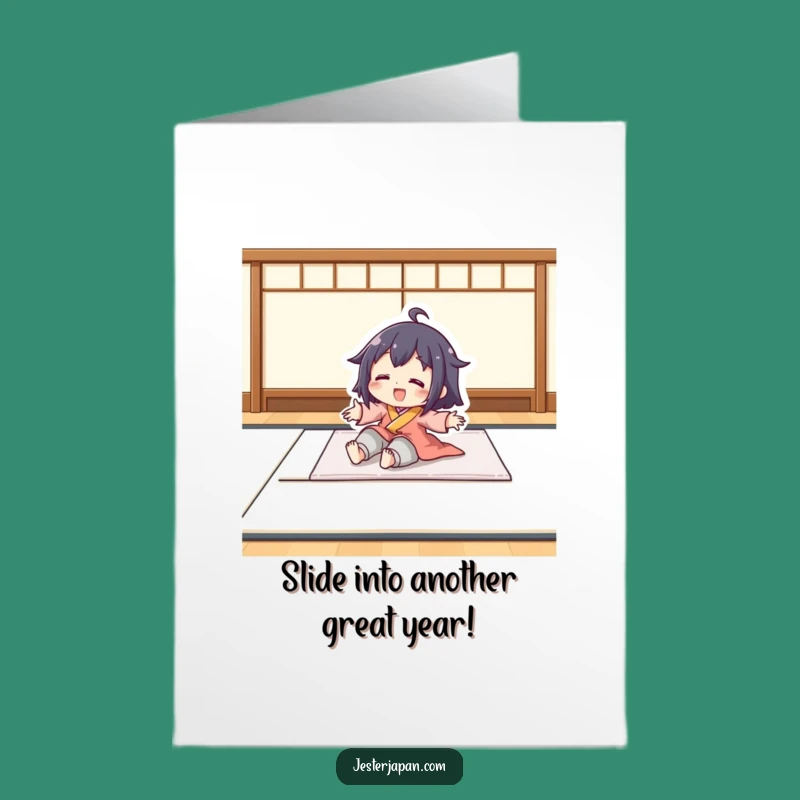 Free Printable Birthday Card: Tatami Slider Character, Fun Downloadable Gift