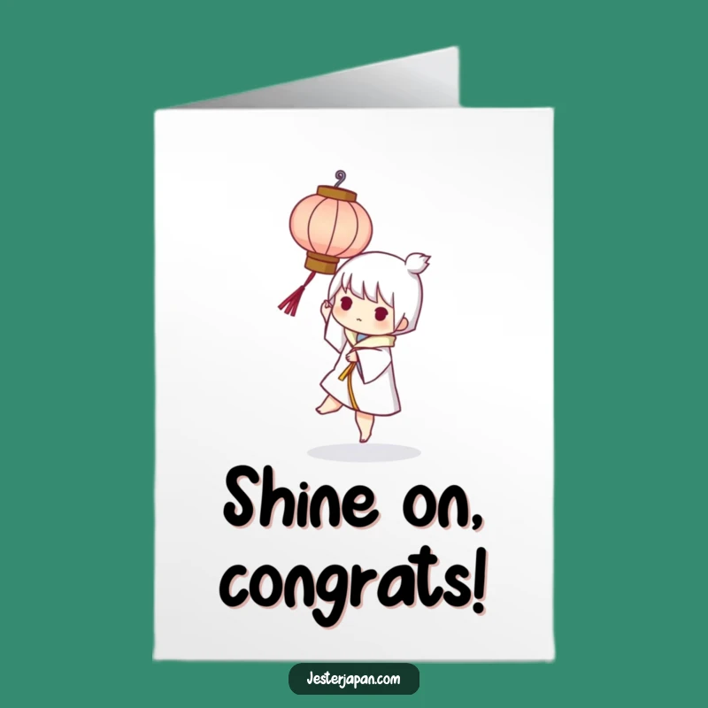 Congratulate them with this bright Free Printable Card! Print at home for a glowing and humorous message.