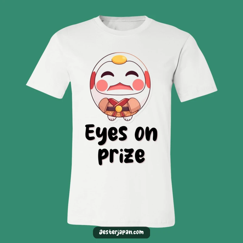 Funny Daruma Kimono T-Shirt: Determined Doll, Inspiring Japanese Apparel Gift