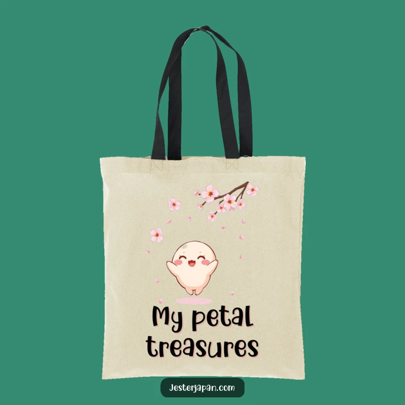 Funny Kawaii Cherry Blossom Tote Bag: Carry Spring's Delight